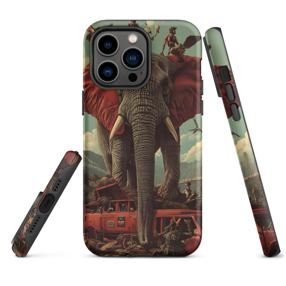 Surreal Elephant Scene | Phone Case