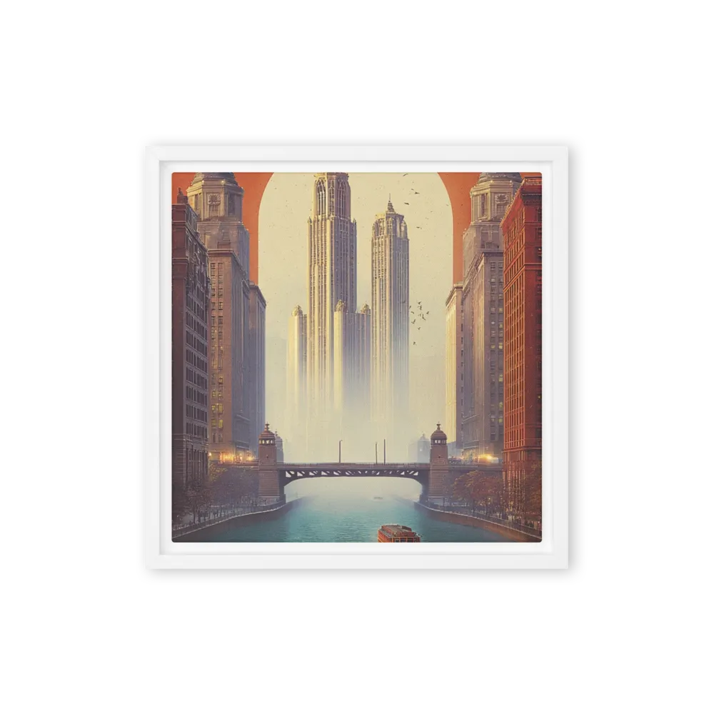 Metropolitan Arch 
 Poster with White Frame | 12″x 12″
