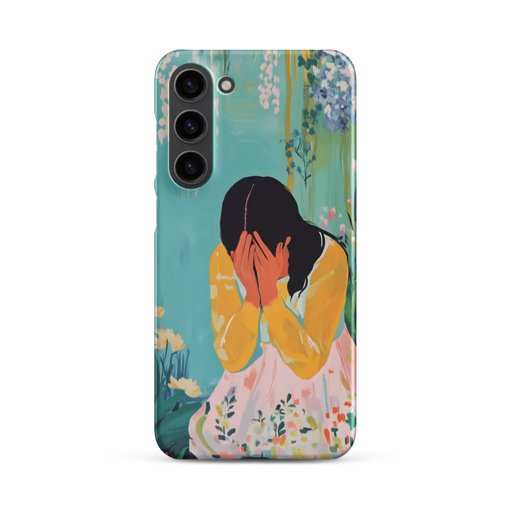 Woman in Floral Setting | Phone Case
