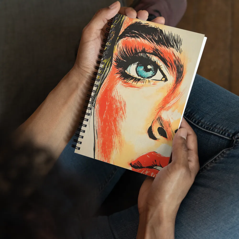 Intense Gaze Pop Art 
 Spiral Notebook | 140 pages