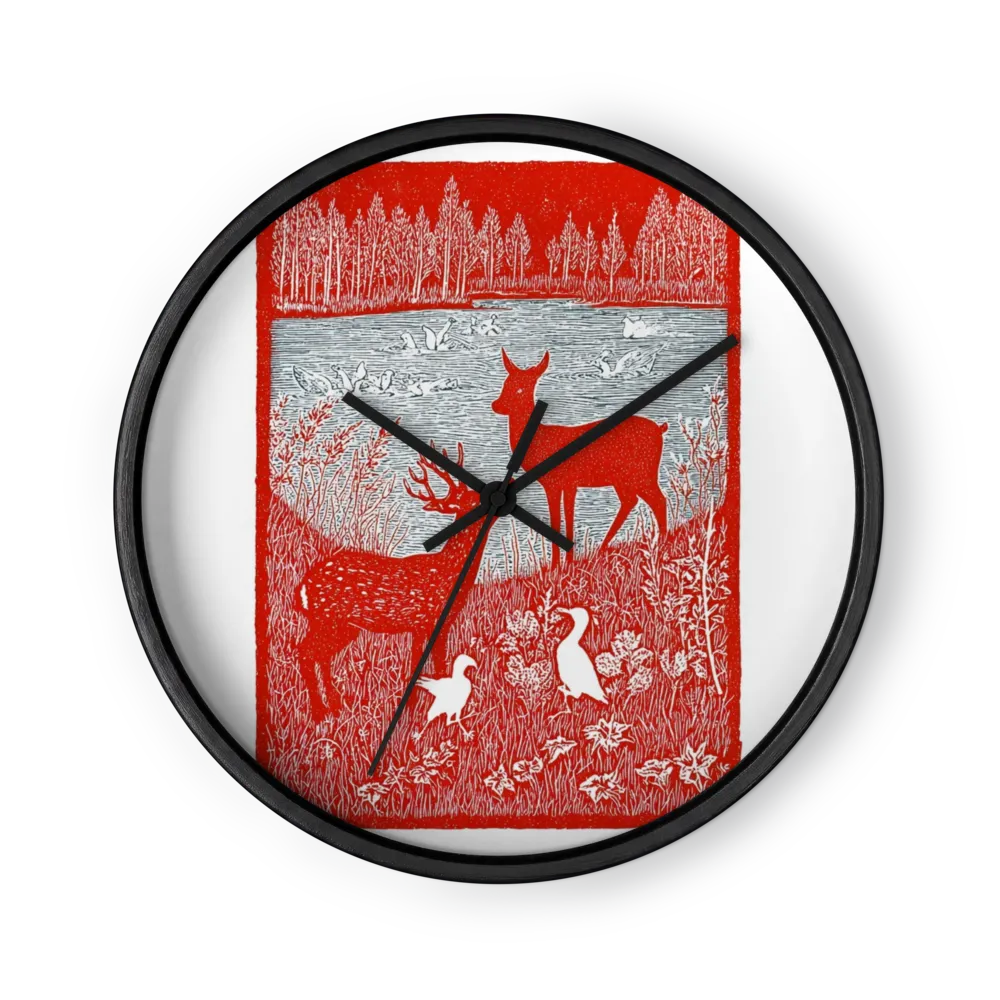 Red Deer Pond Print