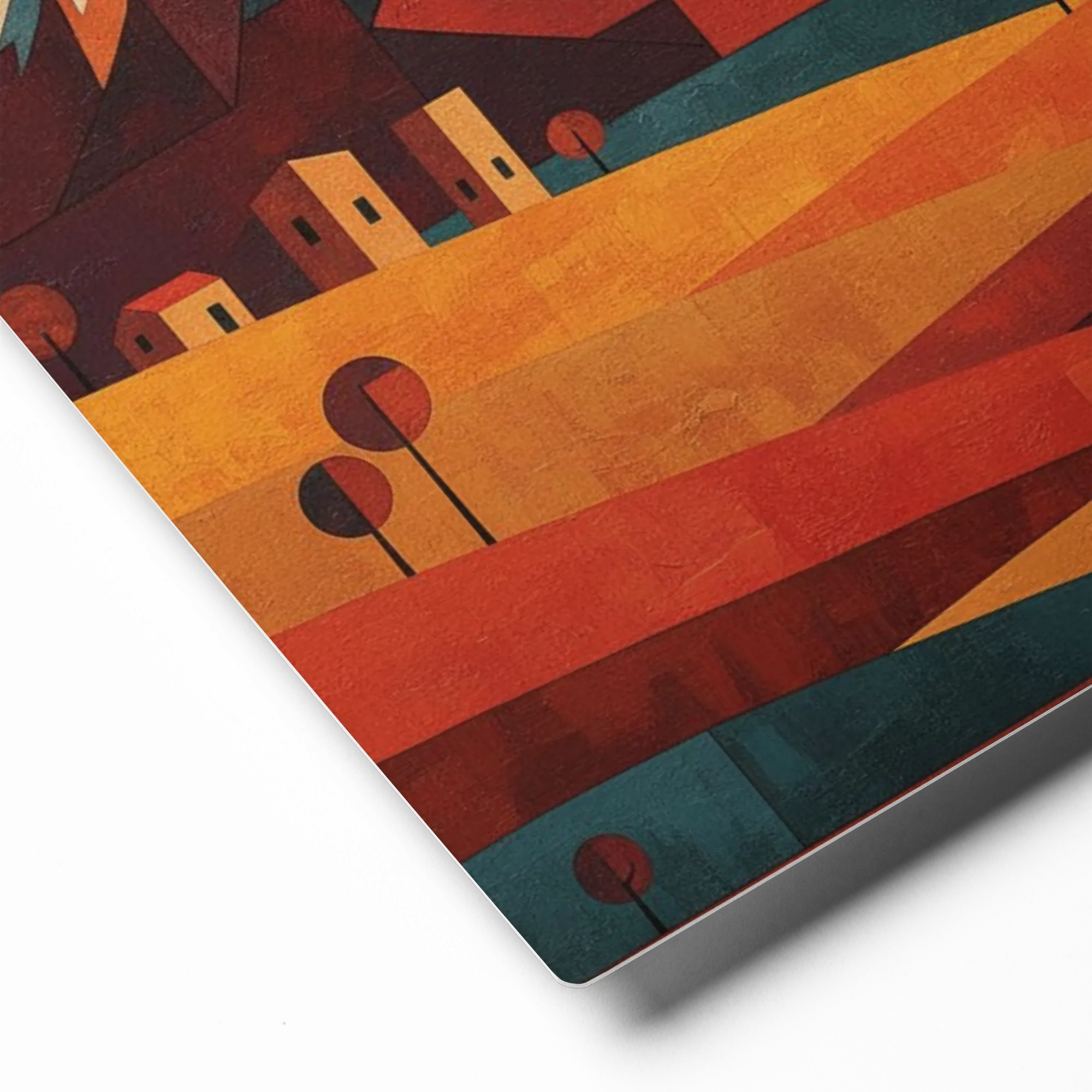 Terracotta Peaks 
 Canvas with Black Frame