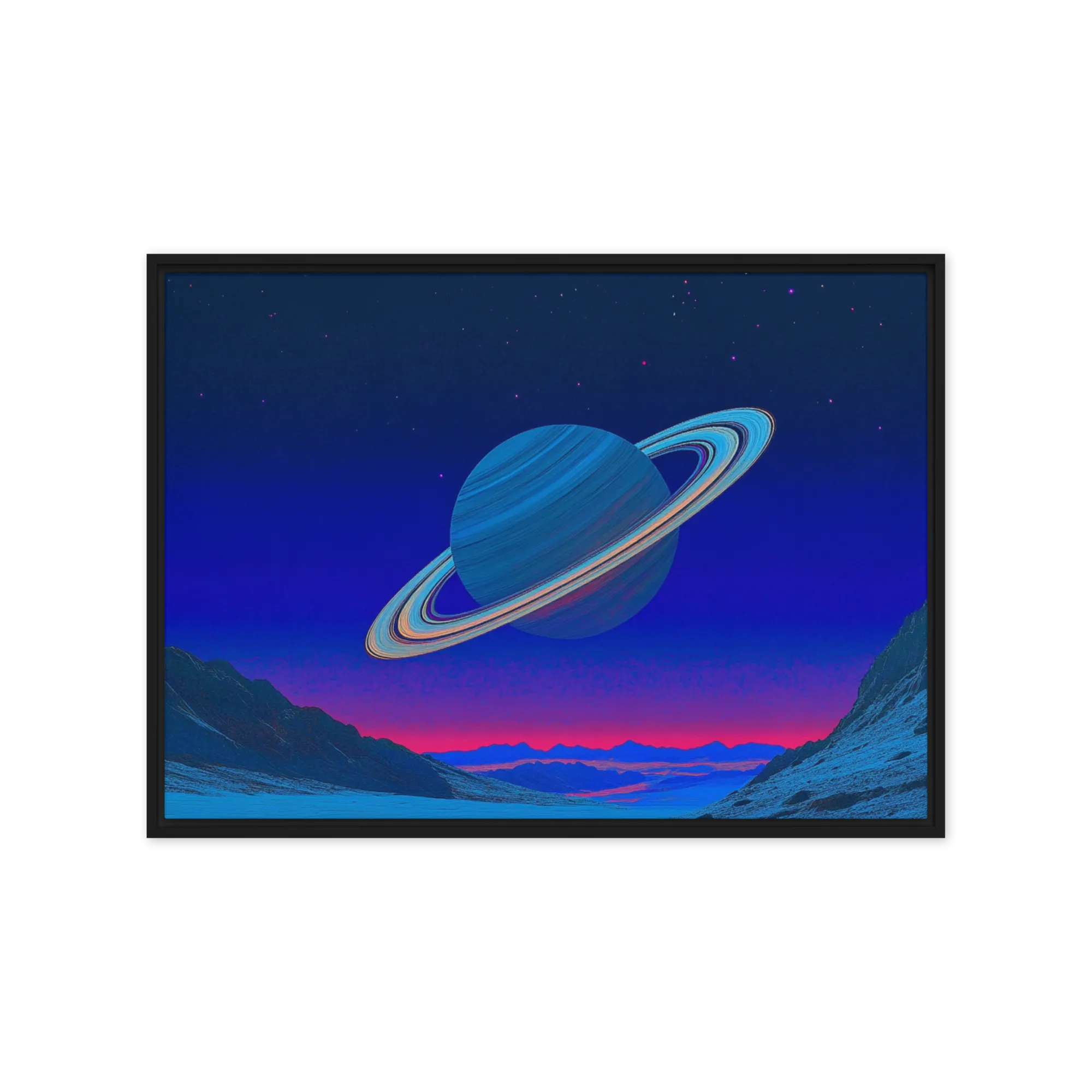 Rings of Neo-Saturn 
 Canvas with White Frame
