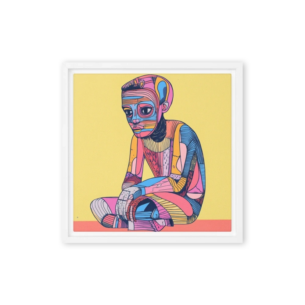 Stylized Human Figure Sitting