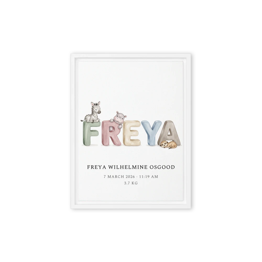 Nursery Name Art — Toy Letters