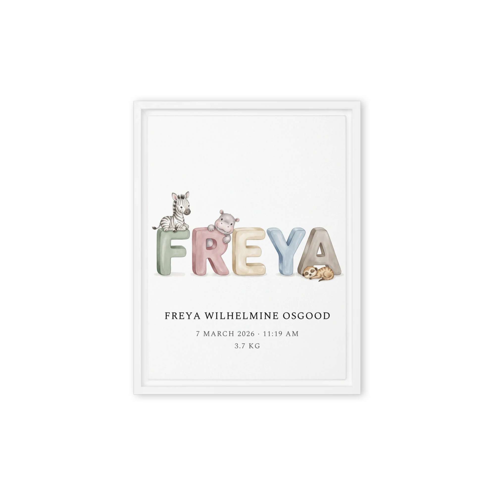 Nursery Name Art — Toy Letters