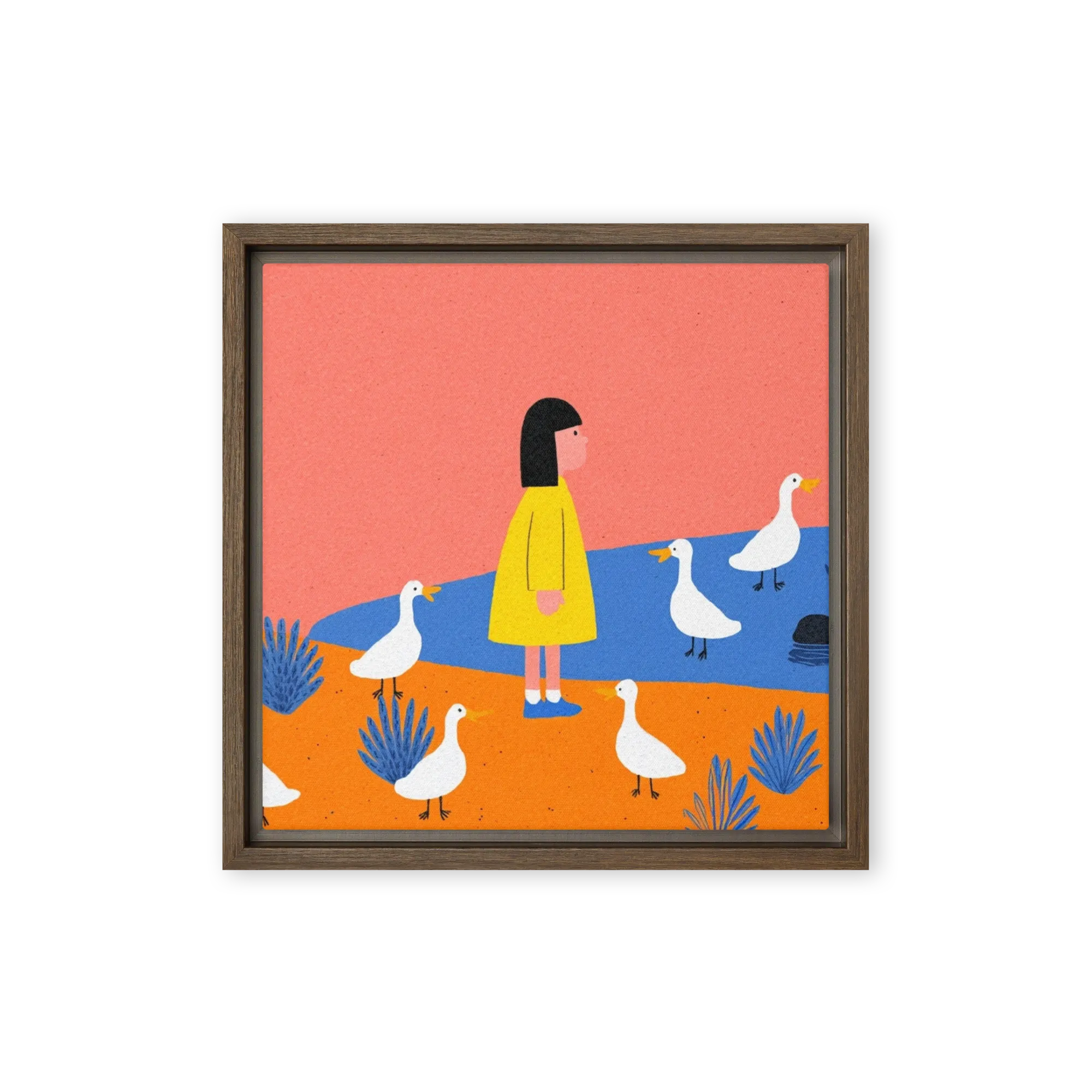 The Girl and the White Ducks