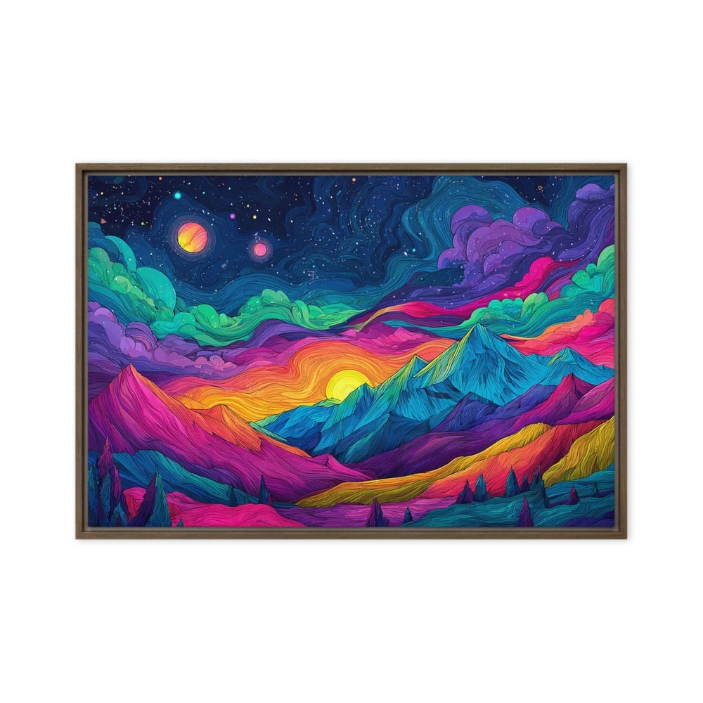 Neon Peak Solstice | Art Print