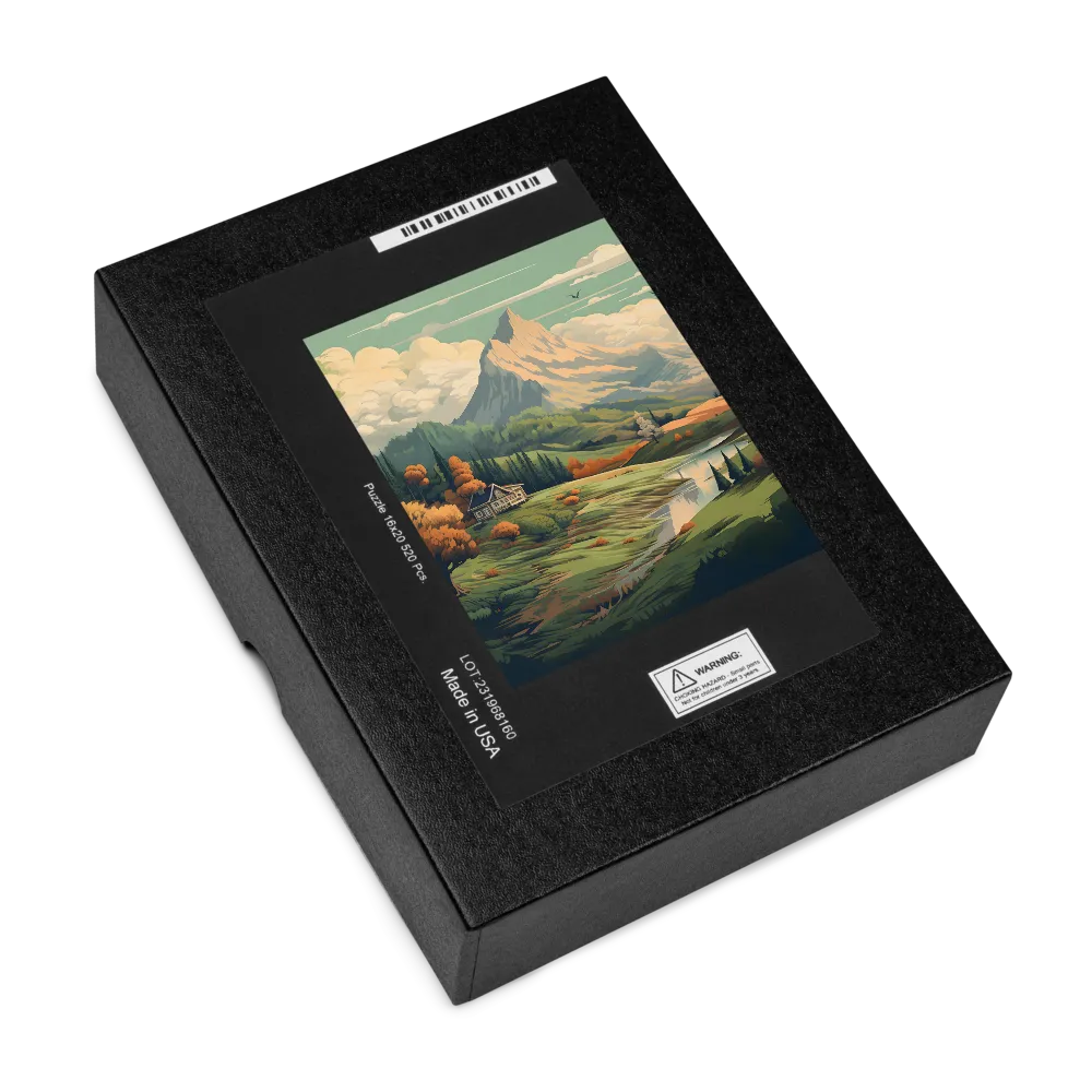 Tranquil Mountain Vista 
 Jigsaw Puzzle