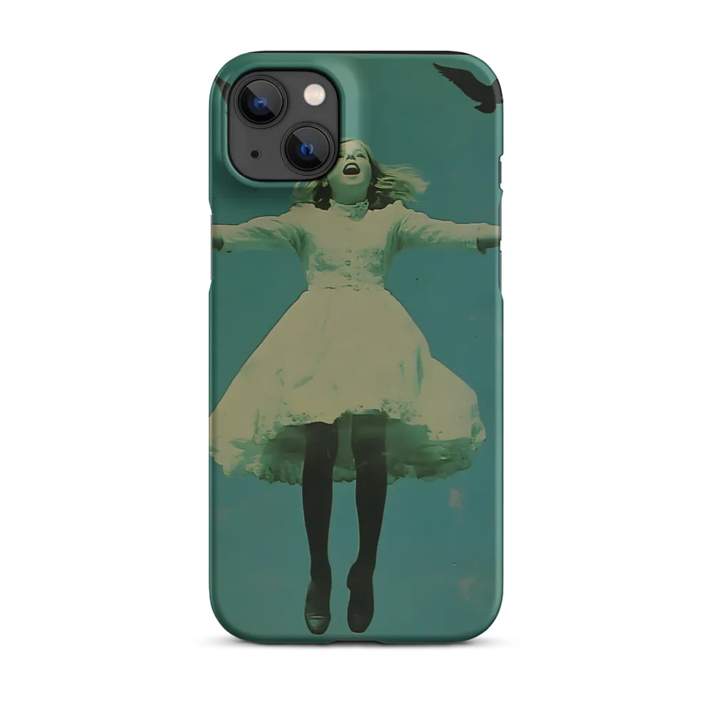 Surreal Floating Girl with Birds | Phone Case