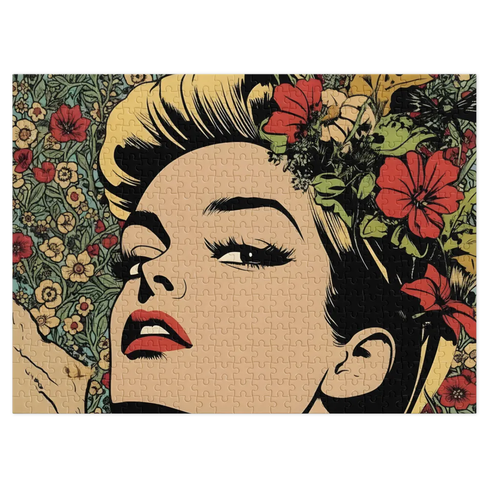 Muse in Bloom 
 Jigsaw Puzzle in Tin Box