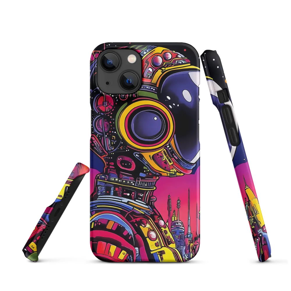 Astronaut in Futuristic City | Phone Case