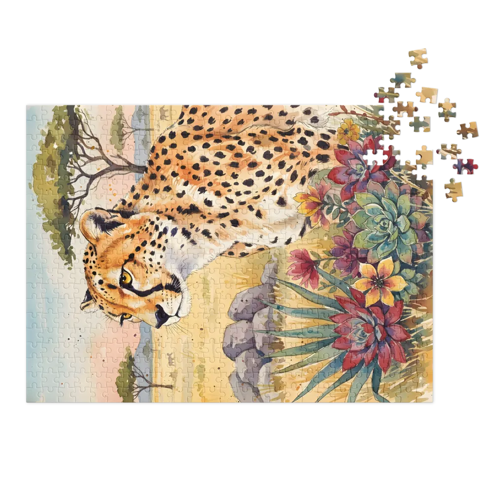 Cheetah in Bloom