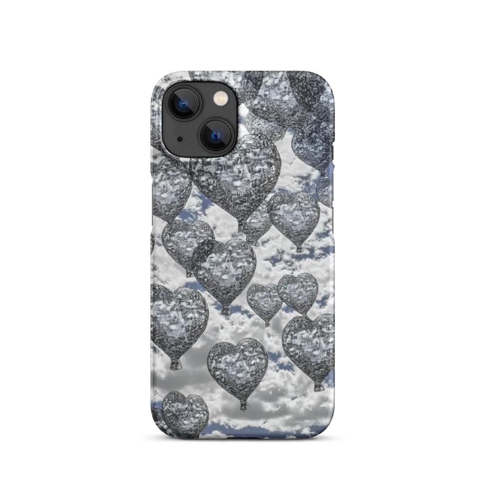 Floating Lace Hearts in a Blue Sky | Phone Case