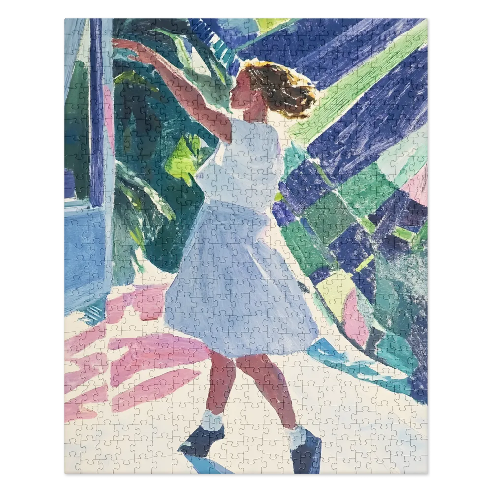 Movement in Abstract Light 
 Jigsaw Puzzle in Tin Box