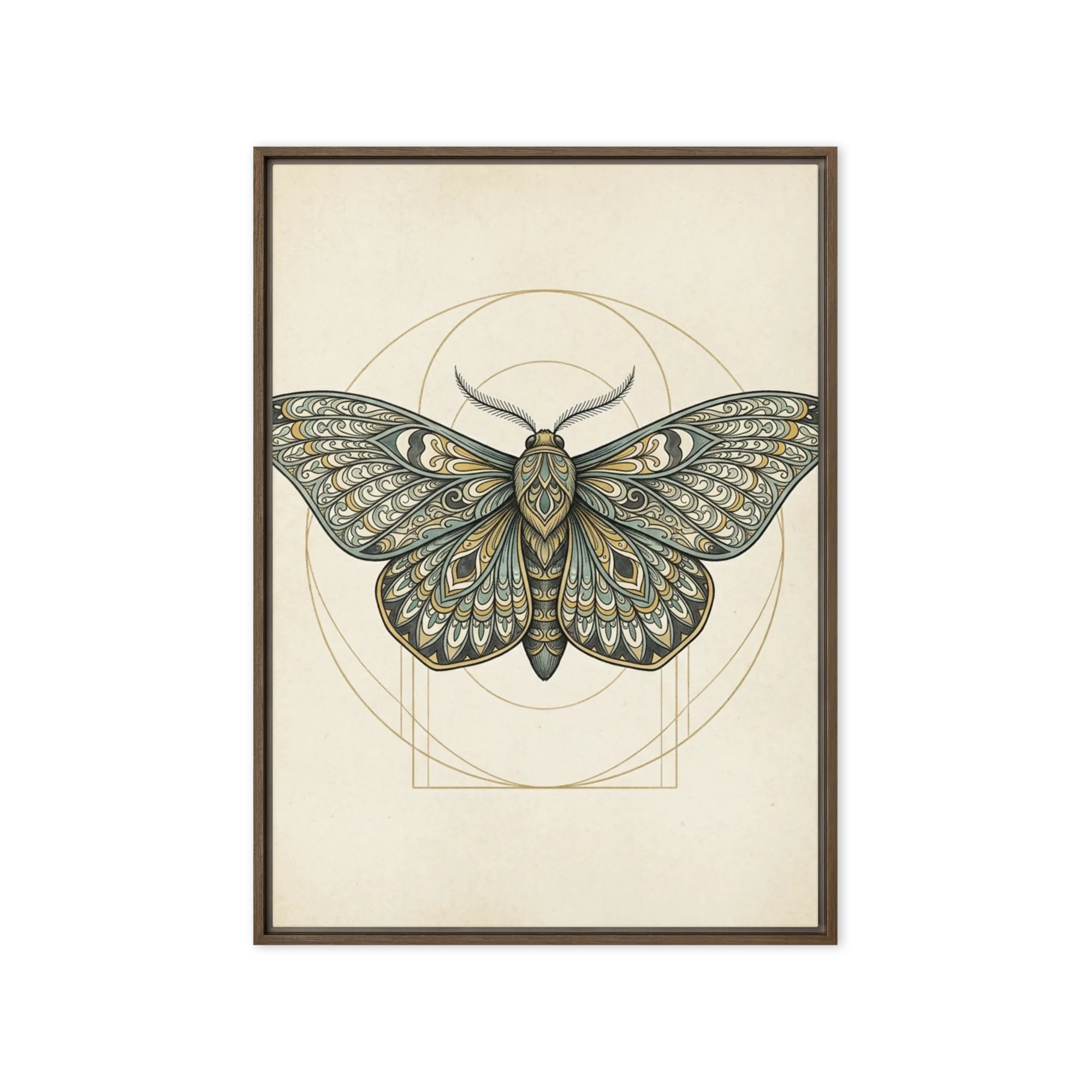 Mariposa Simétrica Art Nouveau