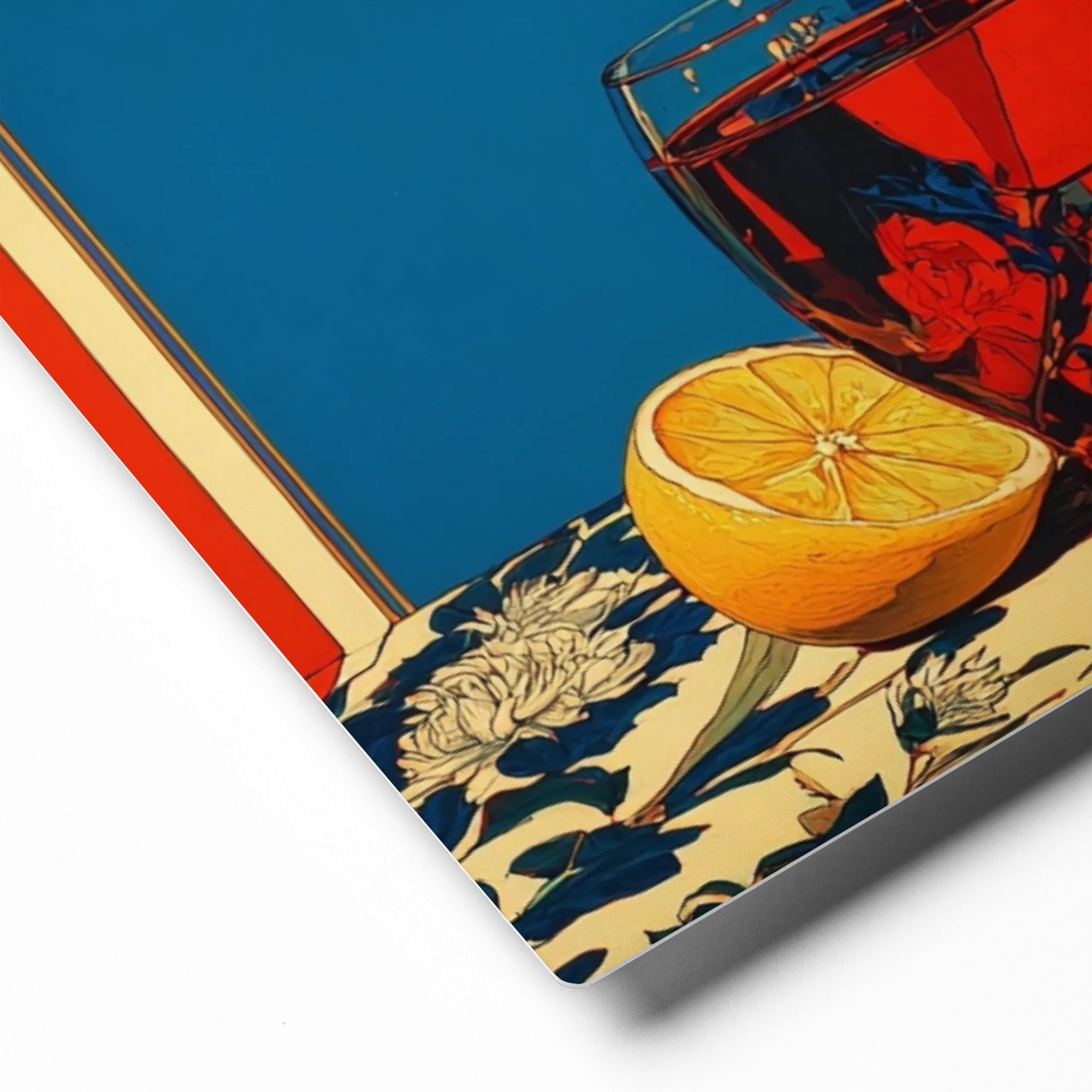 Lemons and Blue Still Life | Art Print