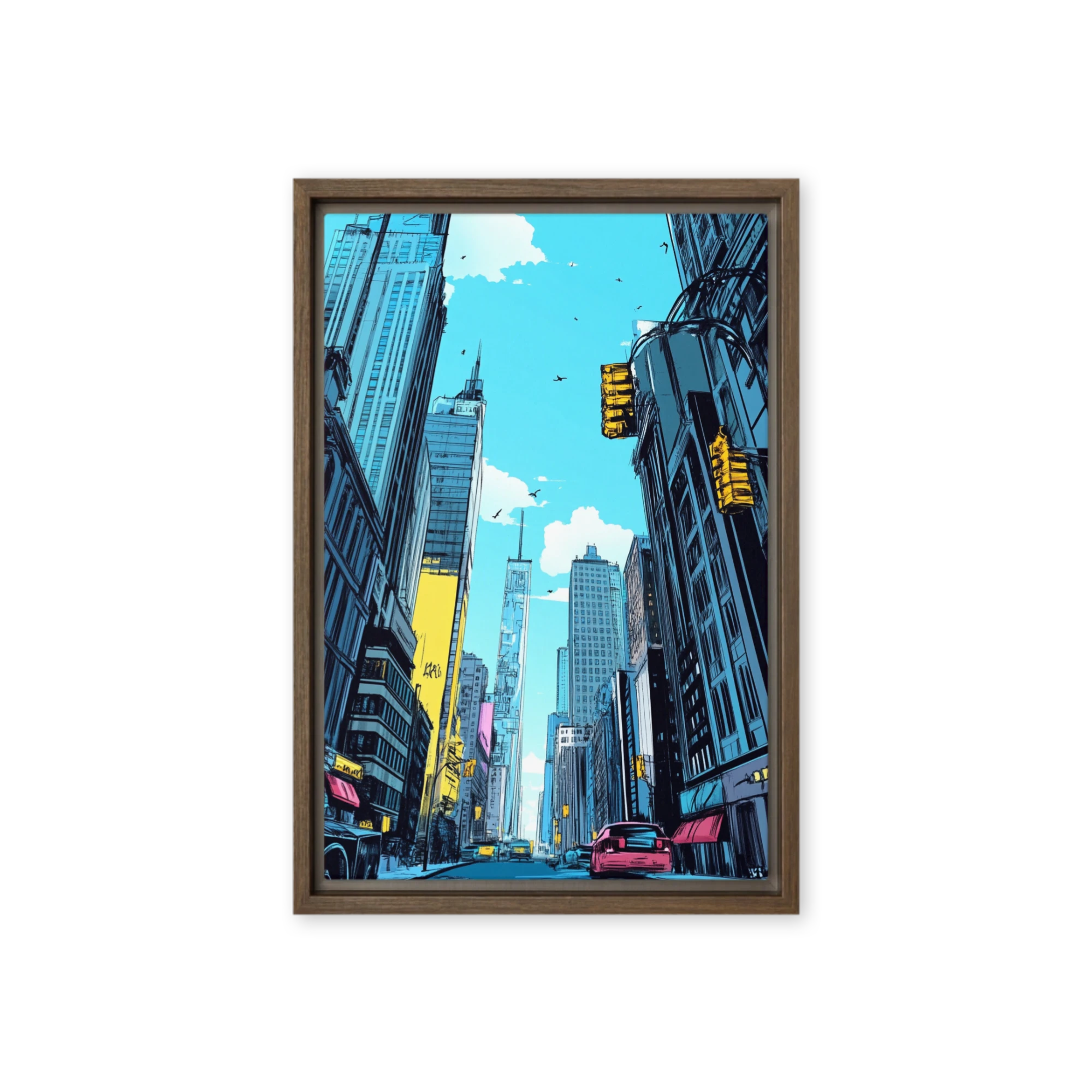 Comic Book Cityscape | Art Print