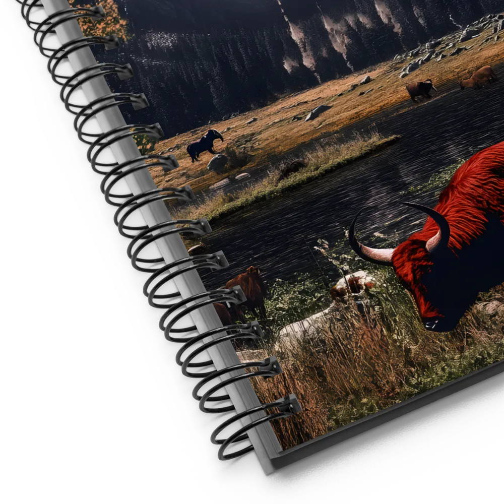 Crimson Sky Sentinel 
 Spiral Notebook | 140 pages