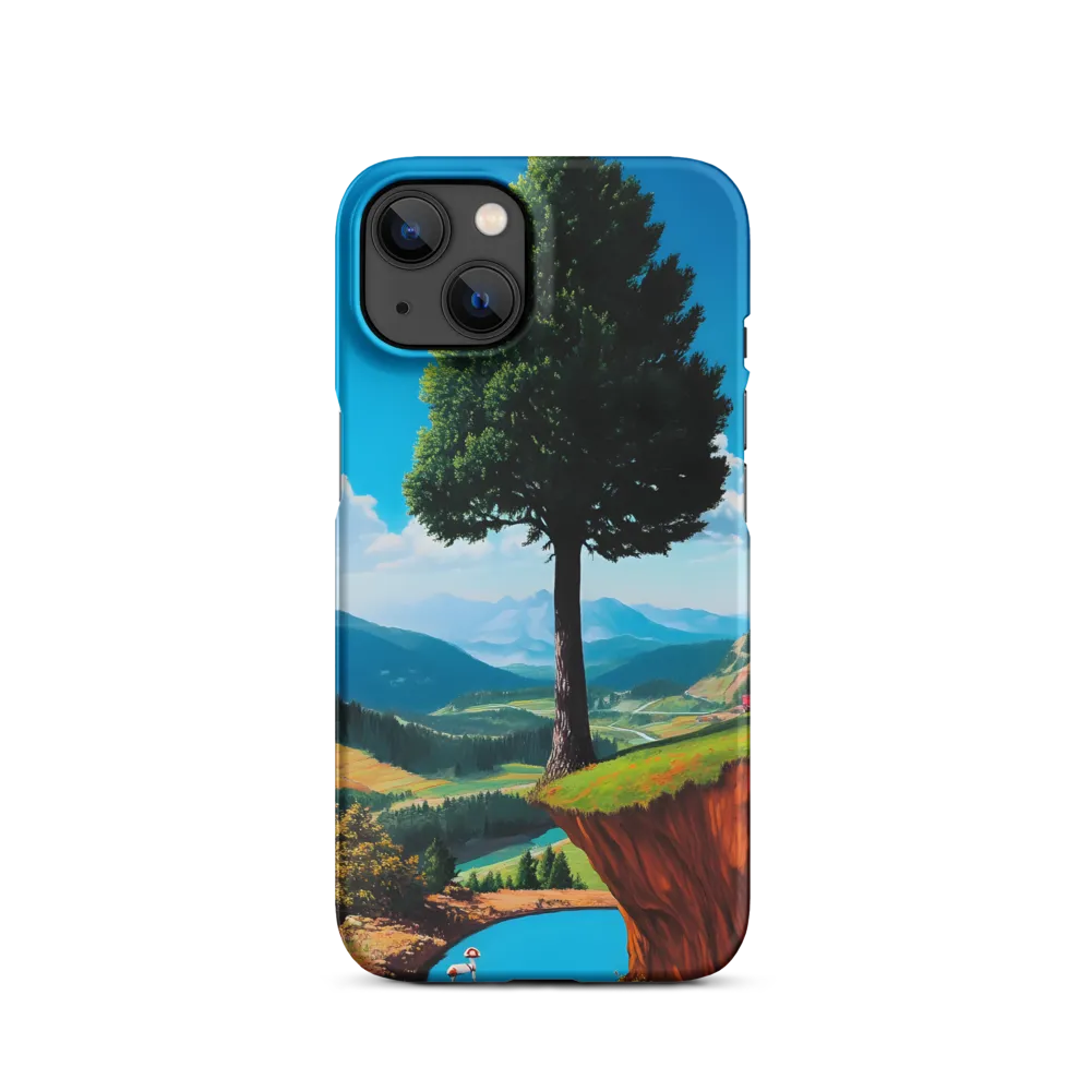 Surreal Landscape with Tree and Dog | Phone Case