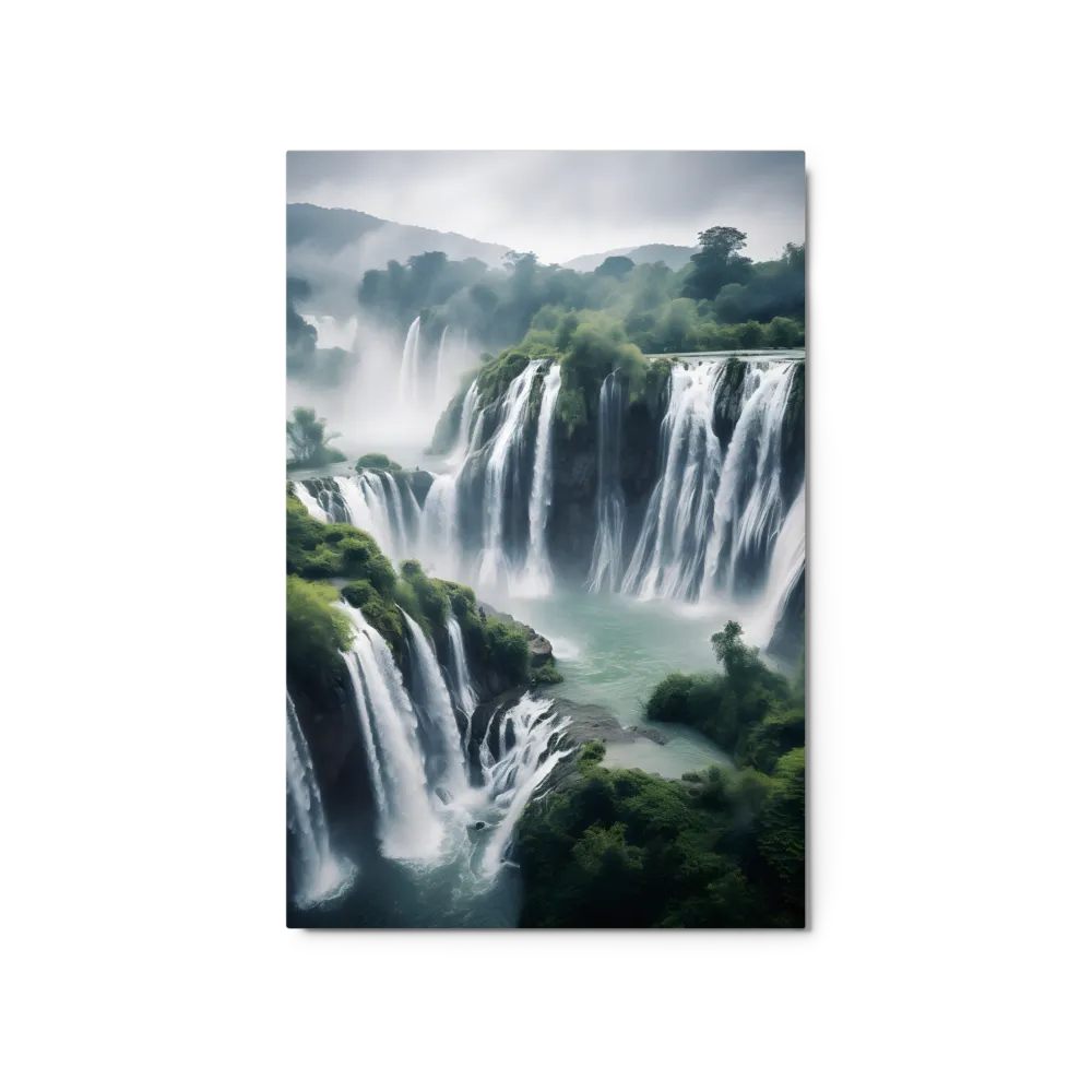 Dramatic Waterfalls in Lush Landscape