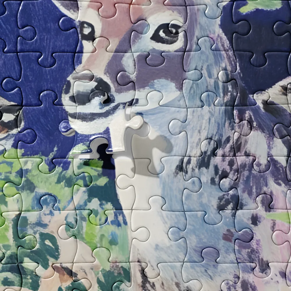 Deer in the Wild Forest 
 Jigsaw Puzzle in Tin Box