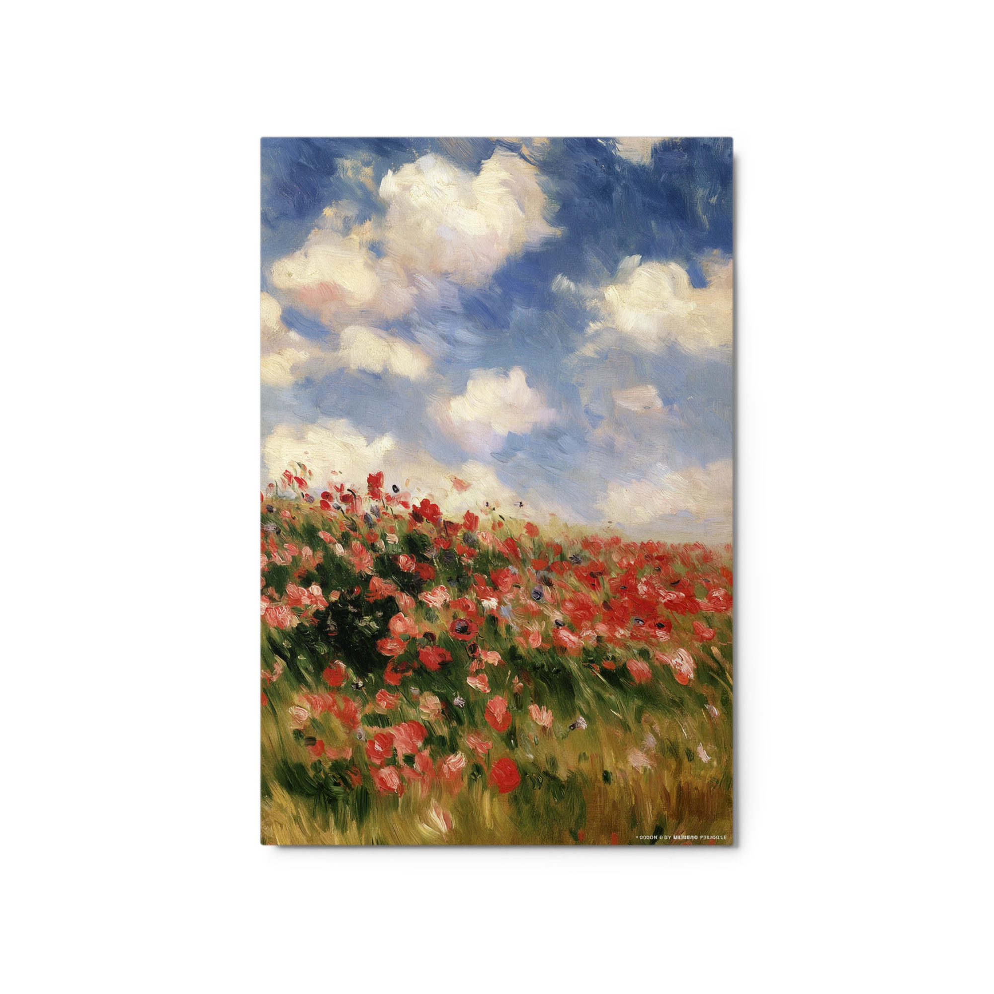 Red Poppies Under Blue Sky