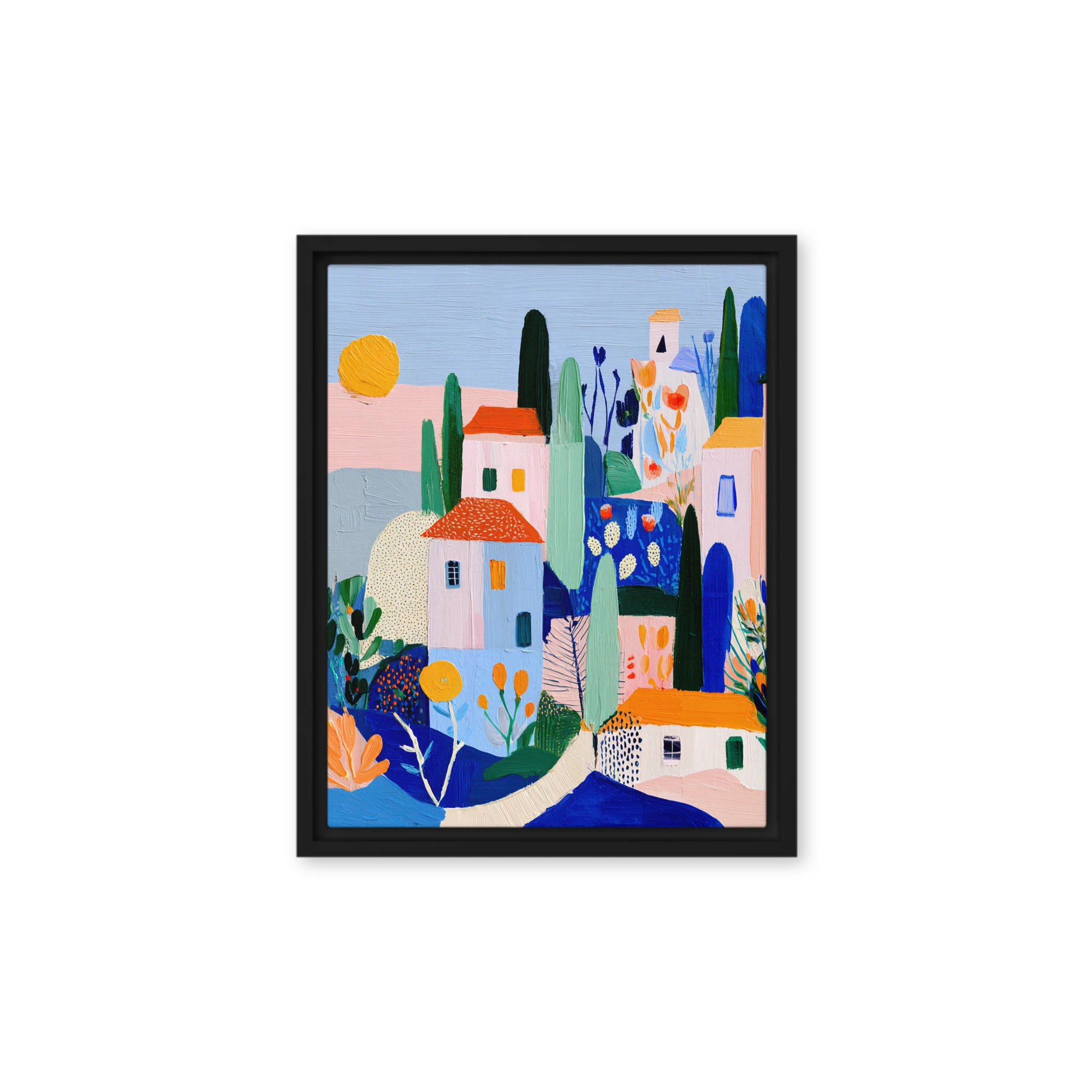 Colorful Village Landscape