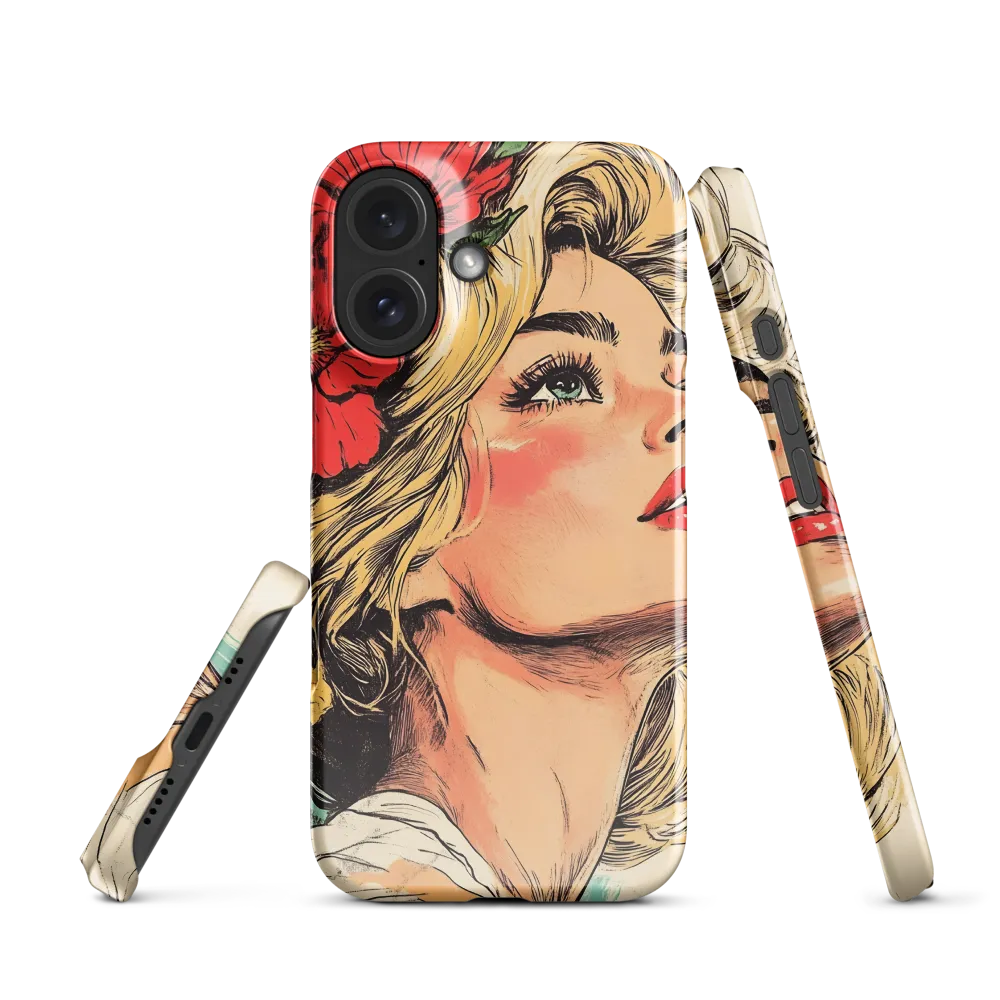 Floral Pop Portrait 
 iPhone 16 Pro | Tough Case