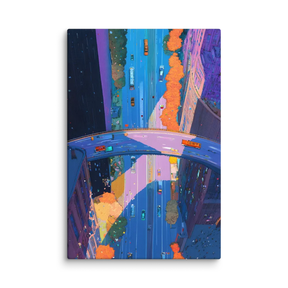 Urban Flow 
 Canvas with White Frame