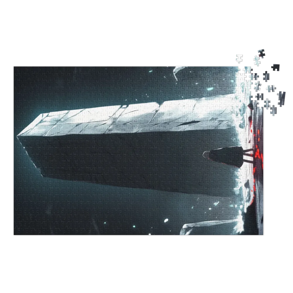 Monolith with Cloaked Character