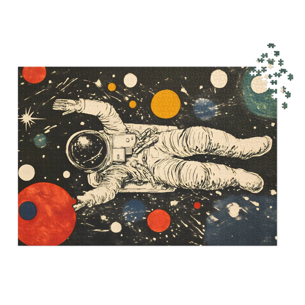 Astronaut Floating in Space