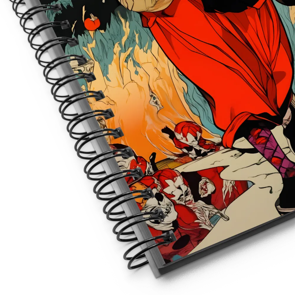 The Traveler and the Skulls 
 Spiral Notebook | 140 pages