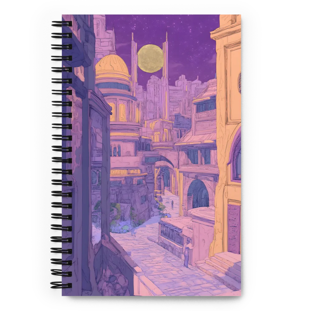 Celestial Metropolis Nightfall 
 Spiral Notebook | 140 pages