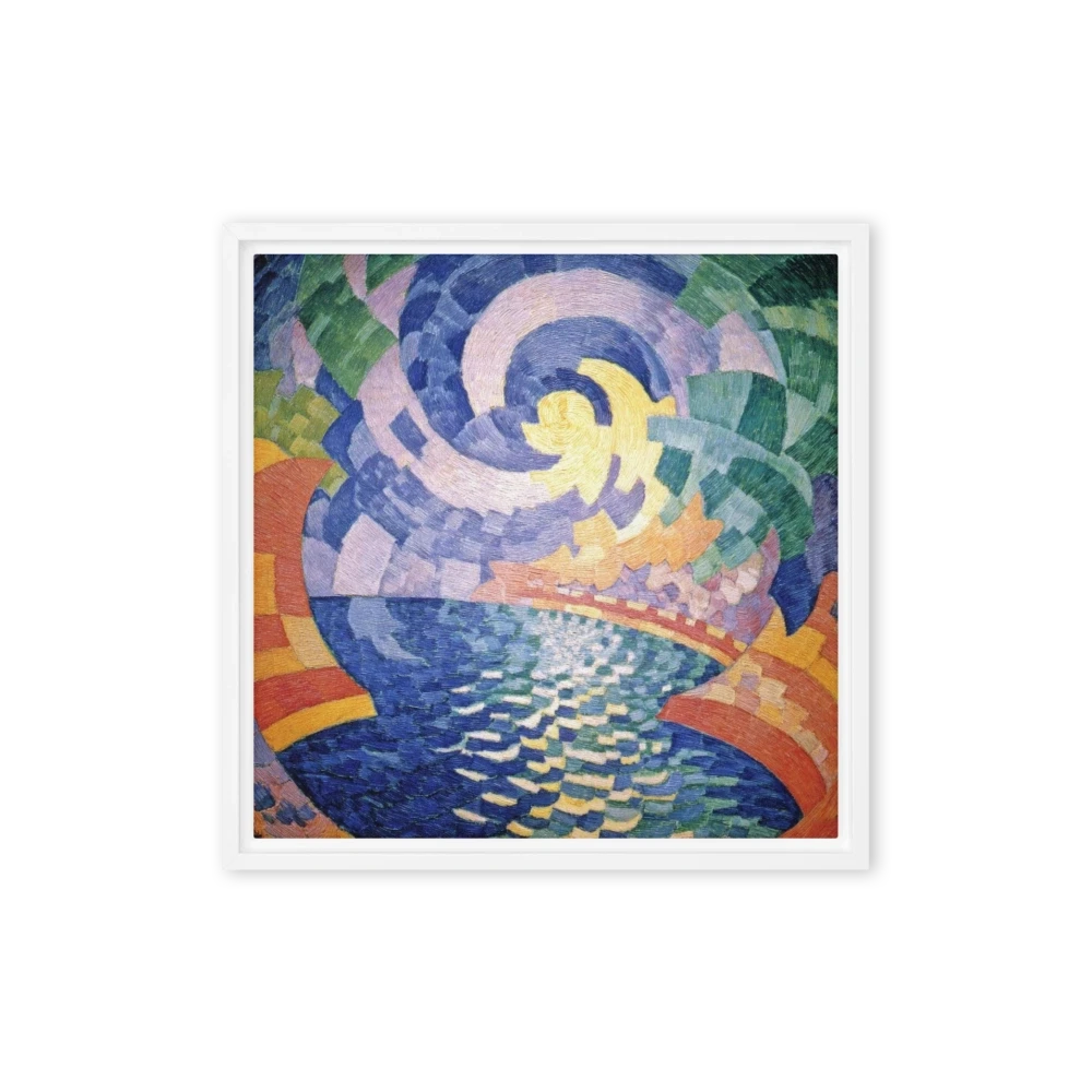 Swirling Sun Over Water