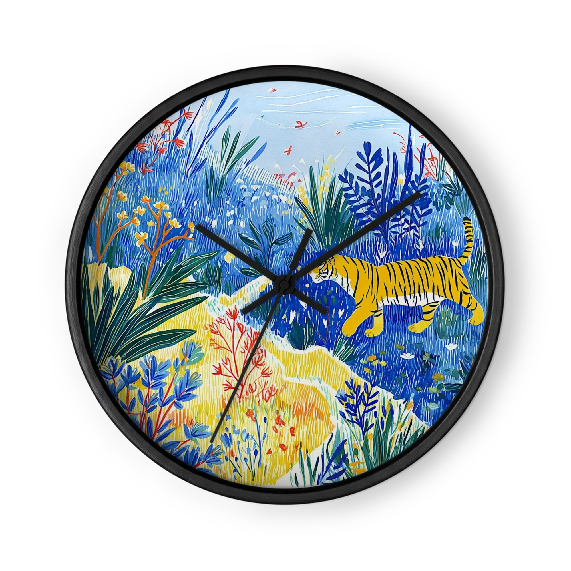 Yellow Tiger in Blue Jungle