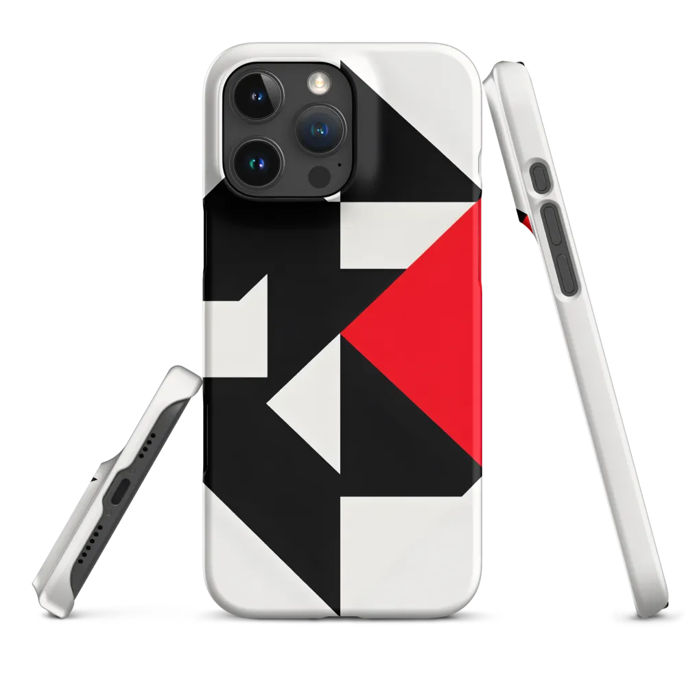 Red Angle Abstraction | Phone Case