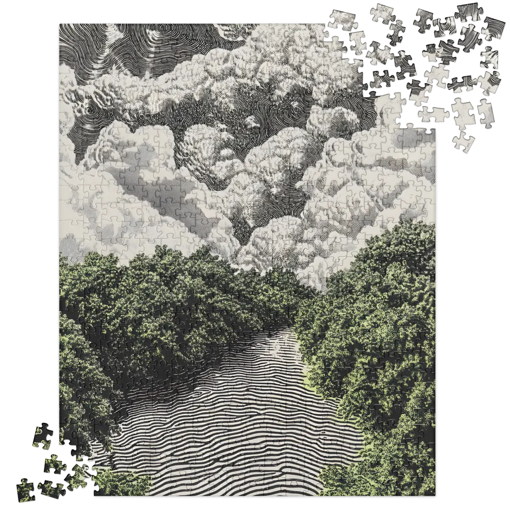 Whispering Woods and Wavy Waters 
 Jigsaw Puzzle