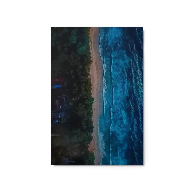 Azure Coastline from Above | Art Print