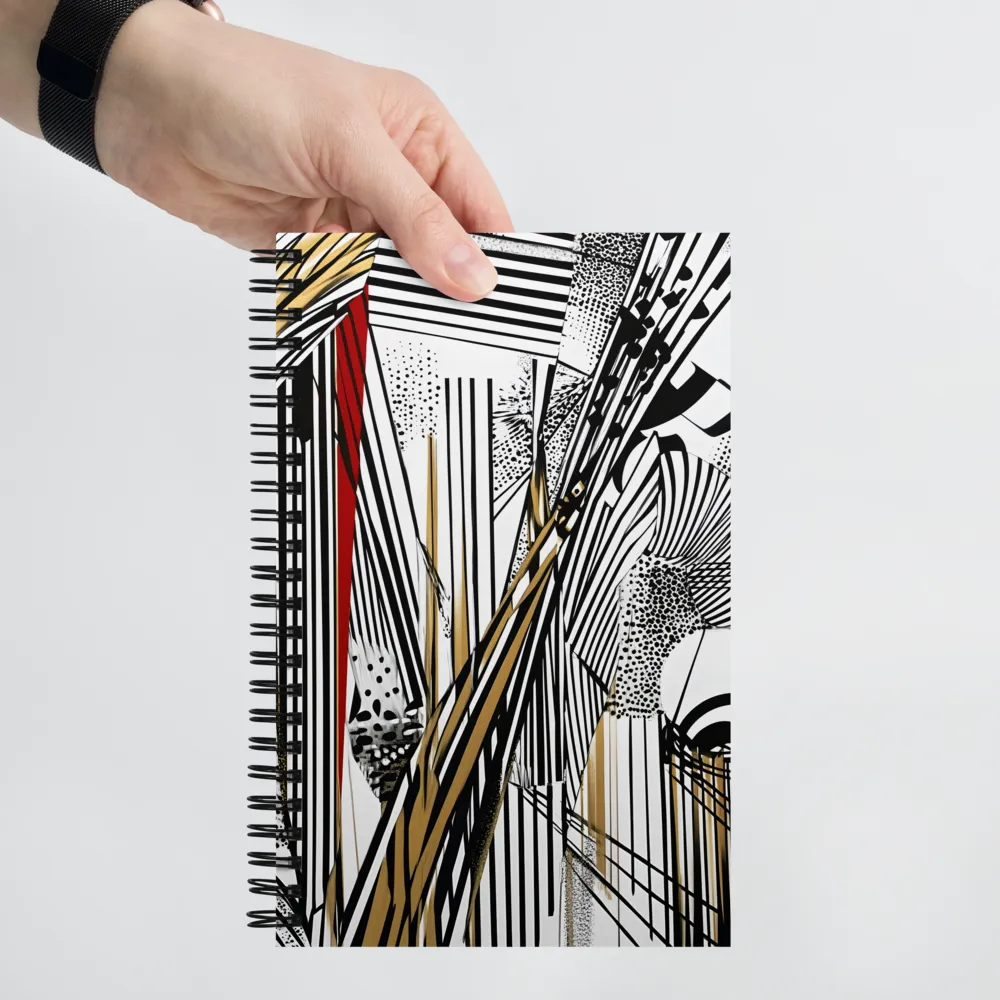 Dynamic Geometric Symphony 
 Spiral Notebook | 140 pages