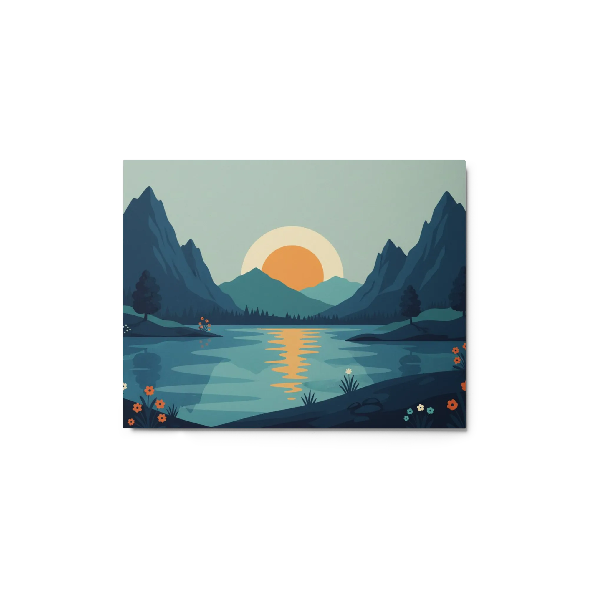 Serene Lake Sunset