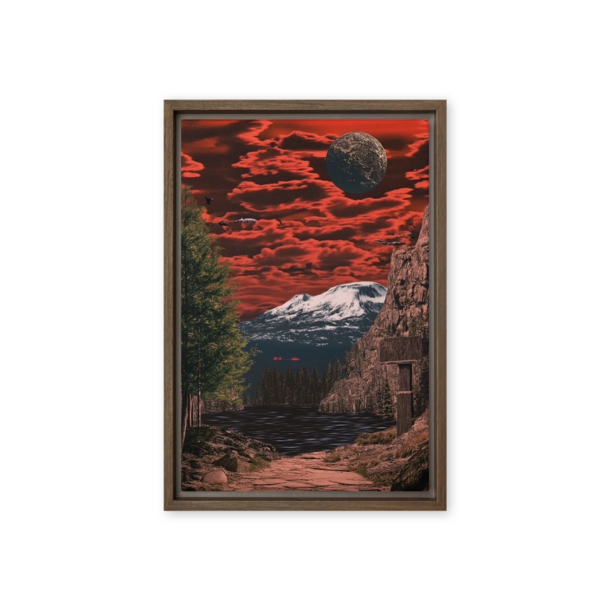 Crimson Sky Realm | Art Print