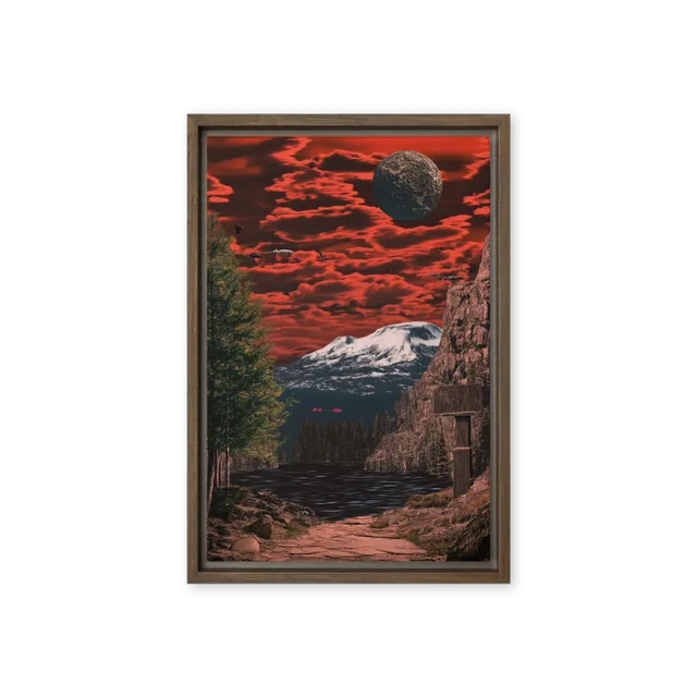 Crimson Sky Realm | Art Print