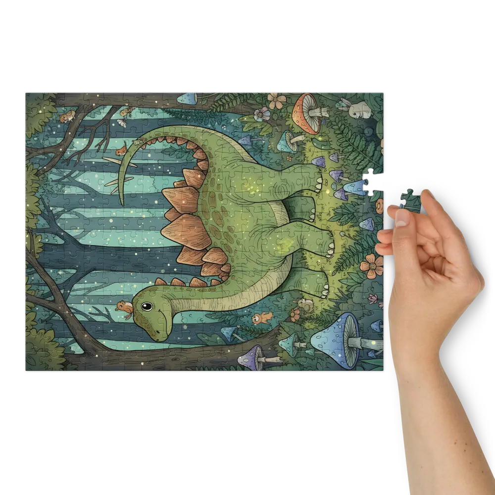 Woodland Stegosaurus | Jigsaw Puzzles