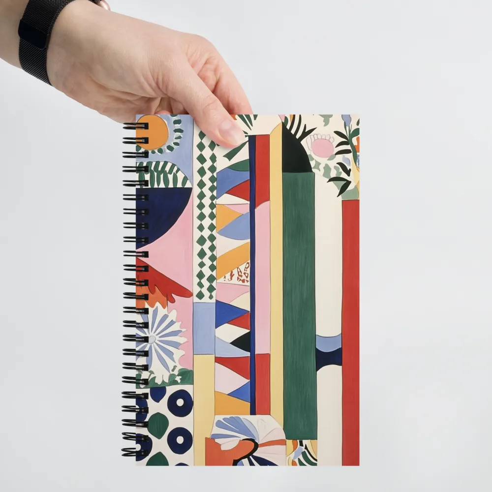 Vibrant Abstract Composition 
 Spiral Notebook | 140 pages