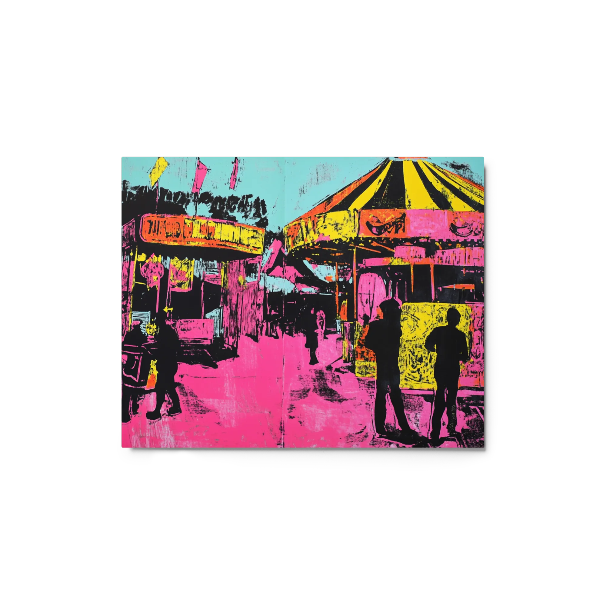Electric Carousel 
 Canvas with Black Frame