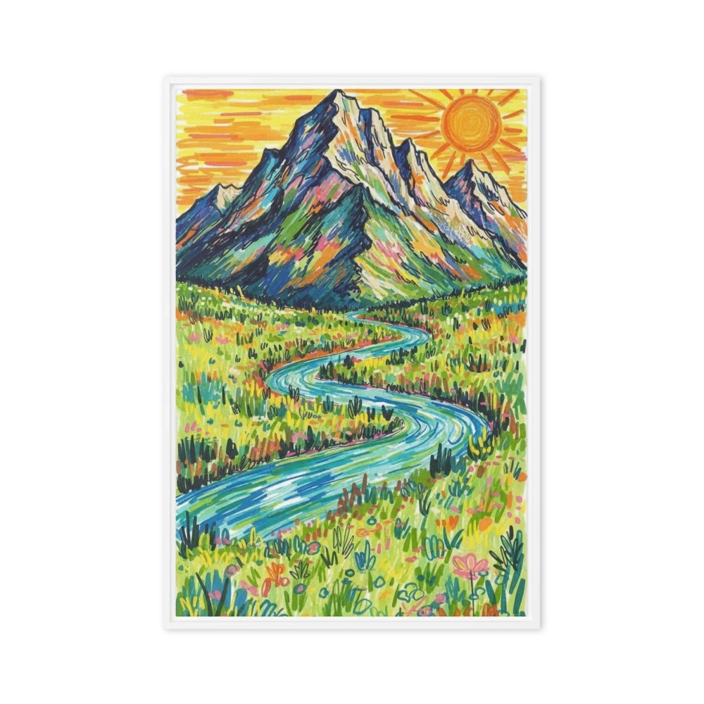 Colorful Mountain Stream