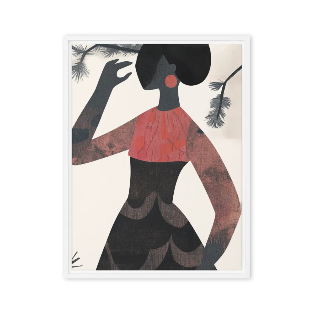 Pine and Silhouette 
 Canvas | 20″x 28″