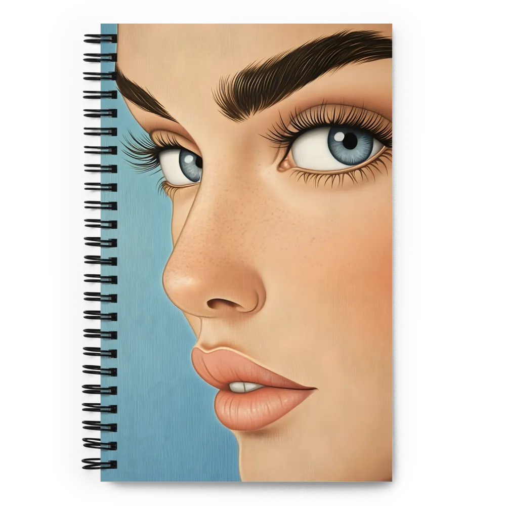 Gaze of the Blue Eyes 
 Spiral Notebook | 140 pages