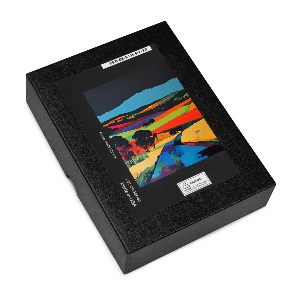 Fields of Vivid Hues 
 Jigsaw Puzzle